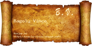 Bagoly Vince névjegykártya